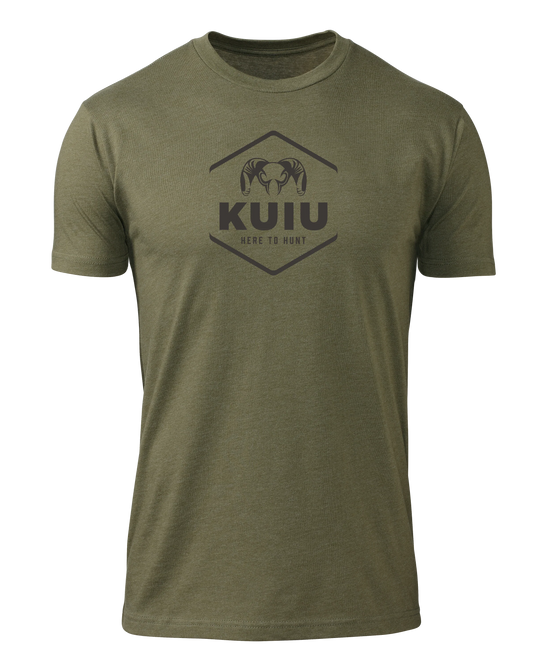 KUIU Stacked Here to Hunt T-Shirt | Military Green