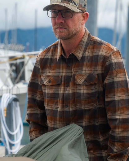 Field Flannel Shirt | Steel Blue Blockline