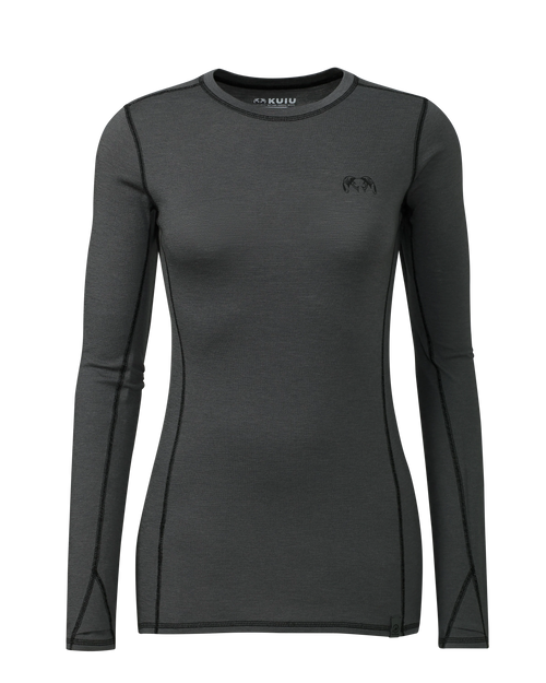 Women's ULTRA Merino 145 LS Crew | Gunmetal