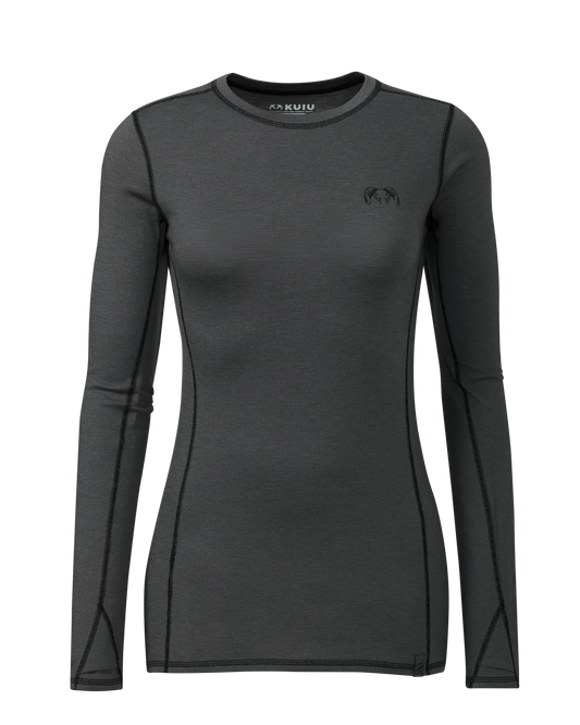 Women's ULTRA Merino 145 LS Crew | Gunmetal