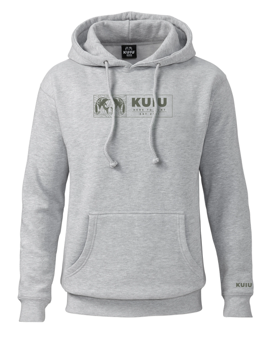 KUIU Topo Block Hoodie | Heather Grey