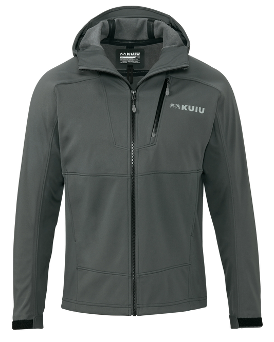 Axis Hybrid Hooded Jacket | Gunmetal