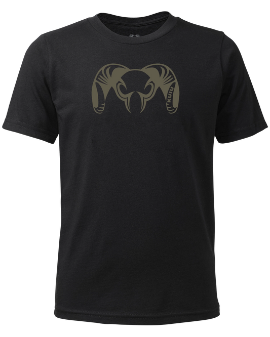 Youth Engraved Ram T-Shirt | Black