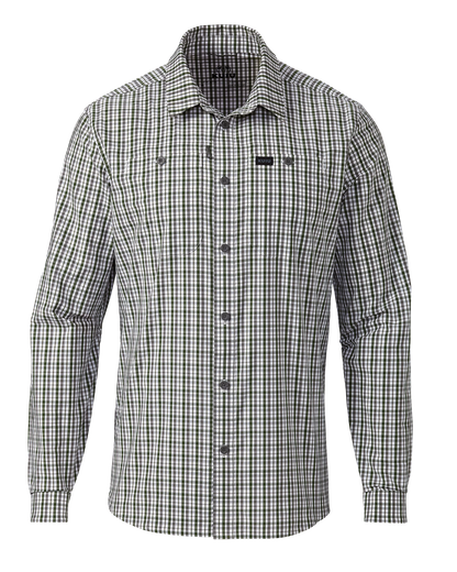 Borrego LS Shirt | Mini Cross Check Verde Plaid