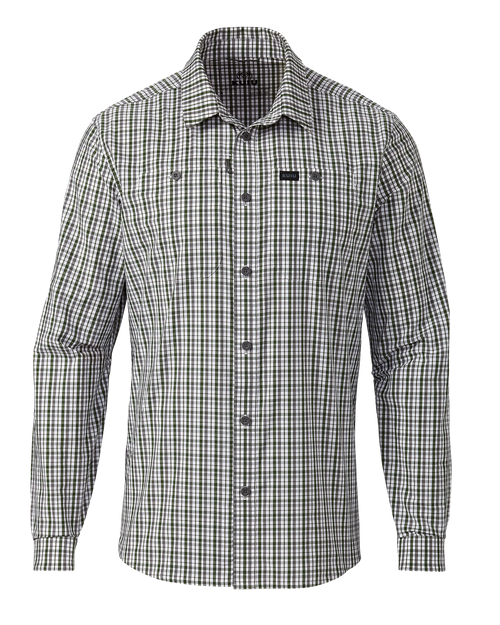 Borrego LS Shirt | Mini Cross Check Verde Plaid