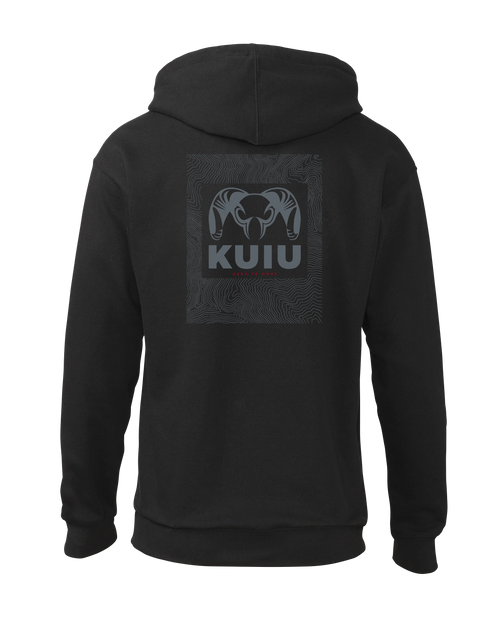 KUIU Topo Back Logo Hoodie | Black