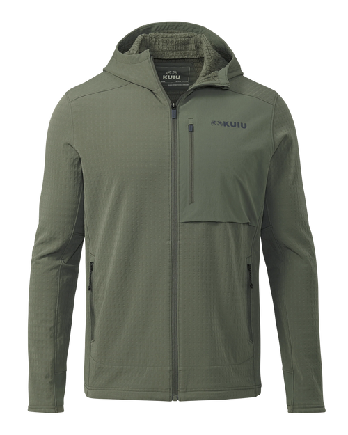 Blockfield Fleece Hoodie | Dark Sage