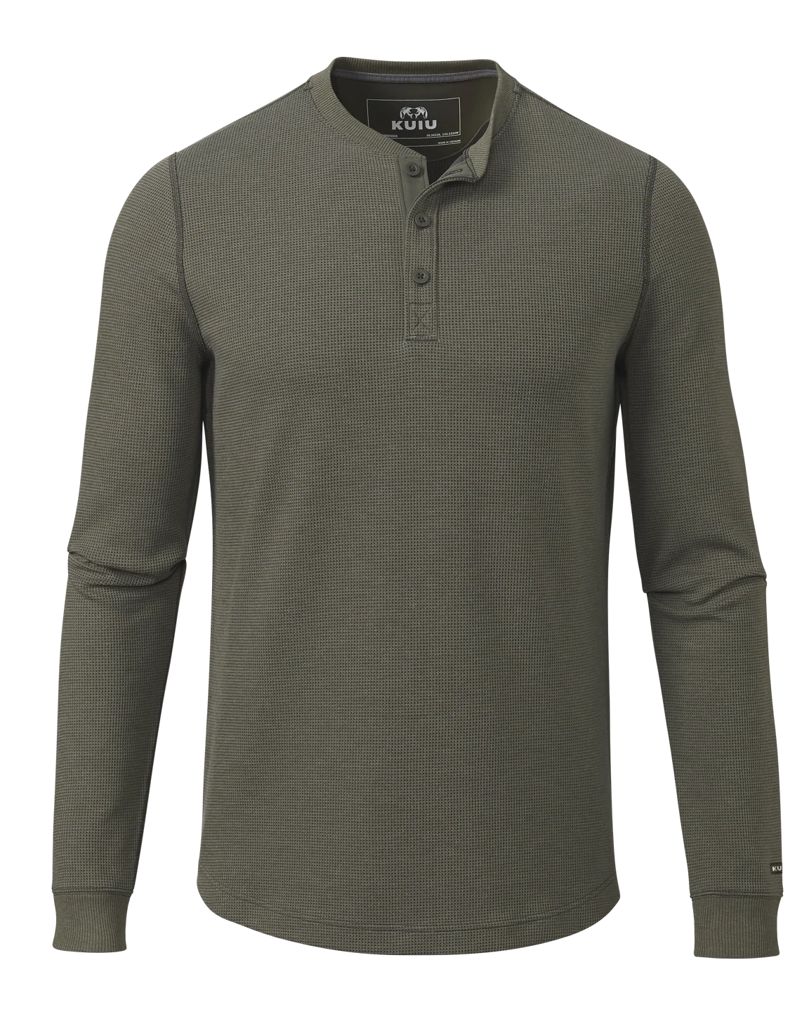 Canyon Waffle Henley | Ash Heather