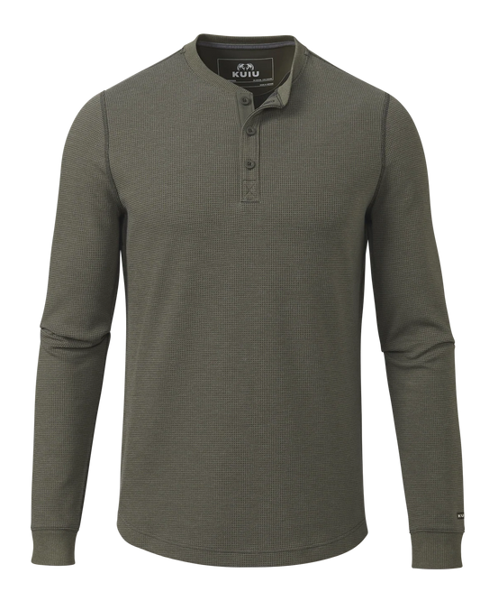 Canyon Waffle Henley | Ash Heather