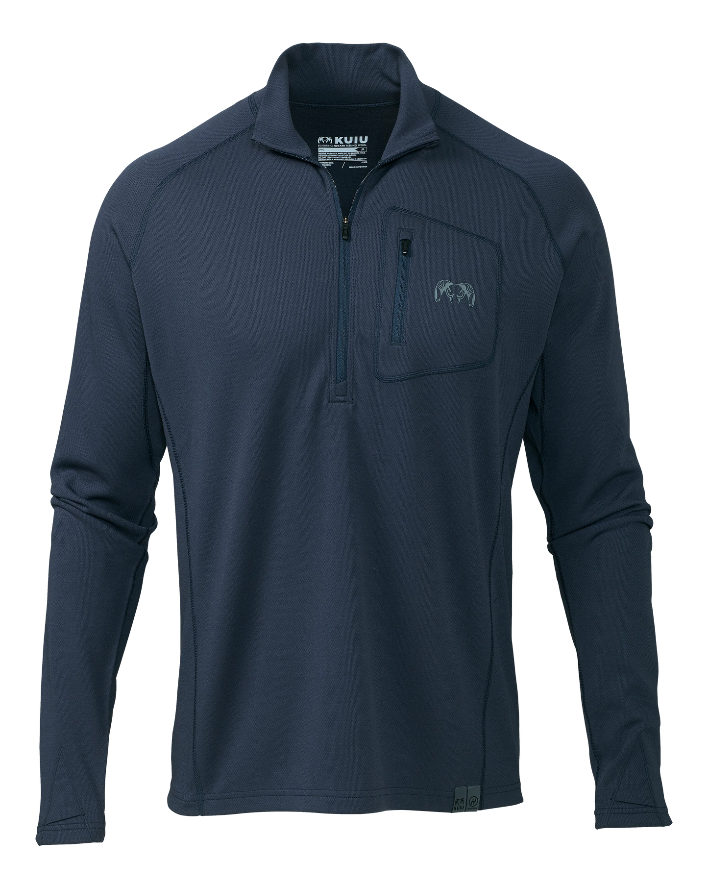 PRO Merino 200 Zip-T | Steel Blue
