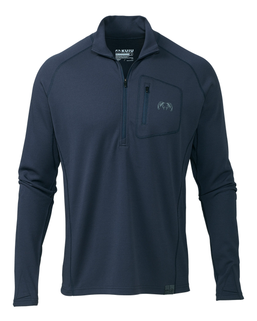 PRO Merino 200 Zip-T | Steel Blue