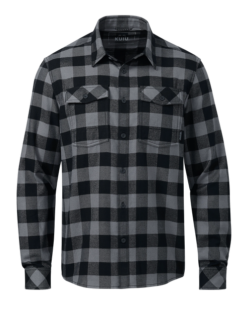 Outlet Field Flannel Shirt | Gunmetal Buffalo Check