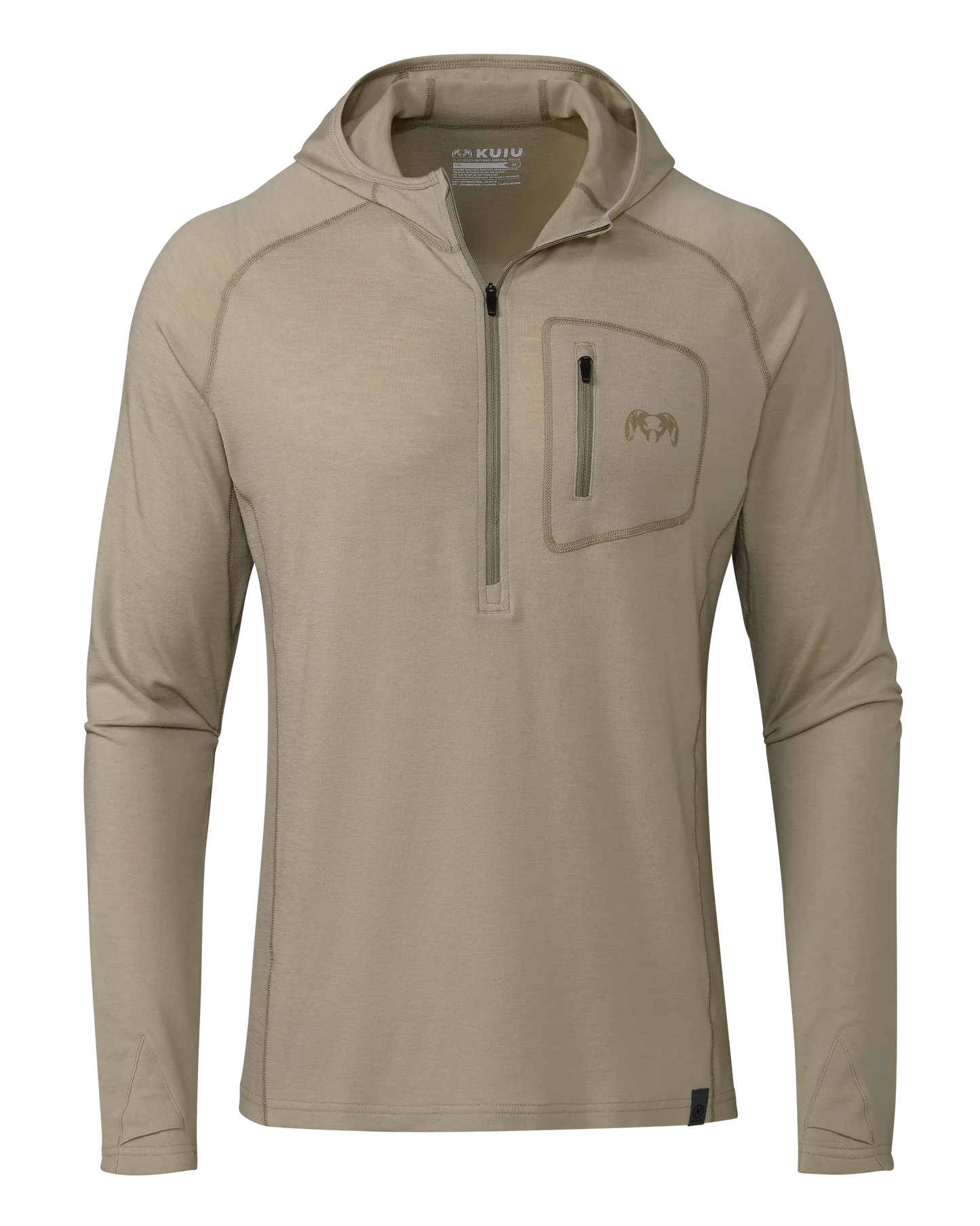 ULTRA Merino 145 Zip-T Hunting Hoodie | Bone