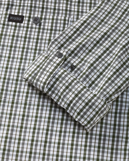 Borrego LS Shirt | Mini Cross Check Verde Plaid