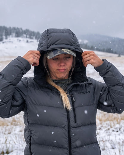 Women's Super Down PRO Hooded Jacket | Verde