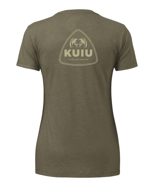 Outlet KUIU Women’s Topo Shield T-Shirt | Military Green