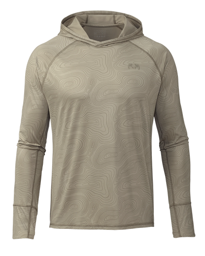 Gila LS Hoodie Topo | Bone Topo Print