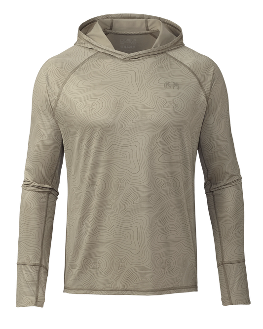Gila LS Hoodie Topo | Bone Topo Print