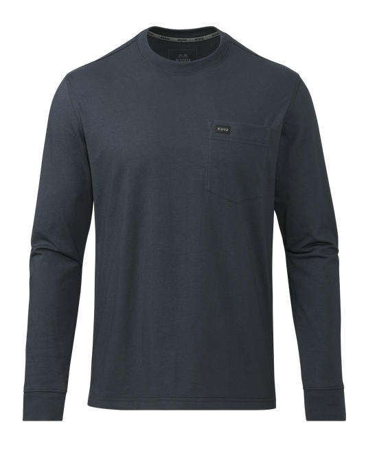 Workgrade LS Pocket Crew | Steel Blue