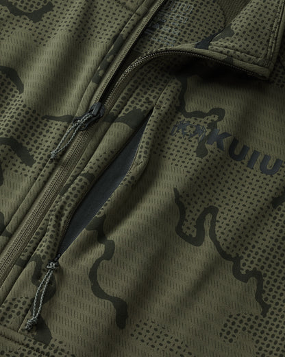 Outlet Ridgepoint Fleece Zip-T | Olive Tonal