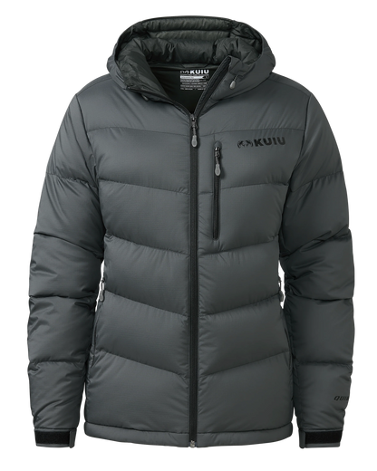 Women's Super Down PRO Hooded Jacket | Gunmetal