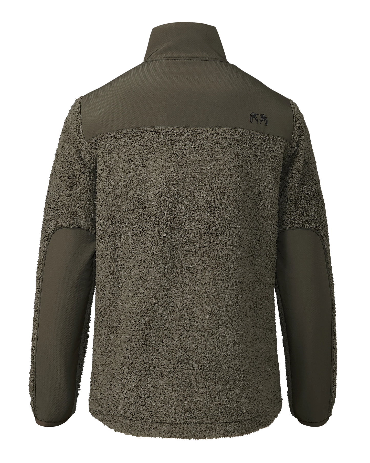 Sherpa Fleece Zip Pullover | Ash
