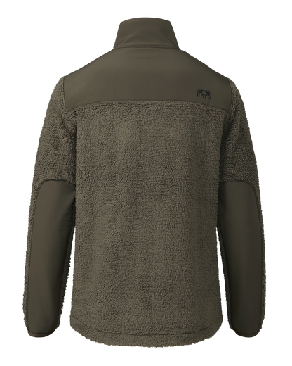 Sherpa Fleece Zip Pullover | Ash
