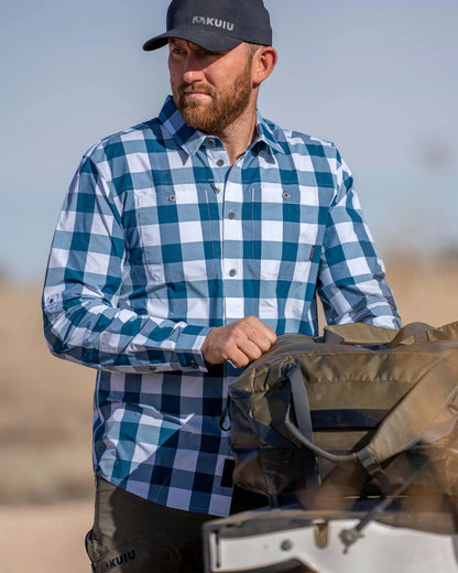 Borrego LS Shirt | Lake Plaid