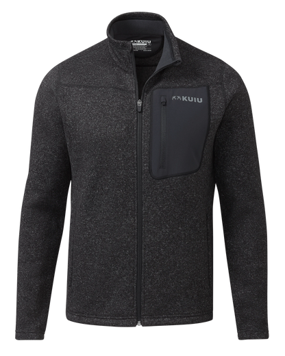 Base Camp Full Zip Sweater | Heather Black