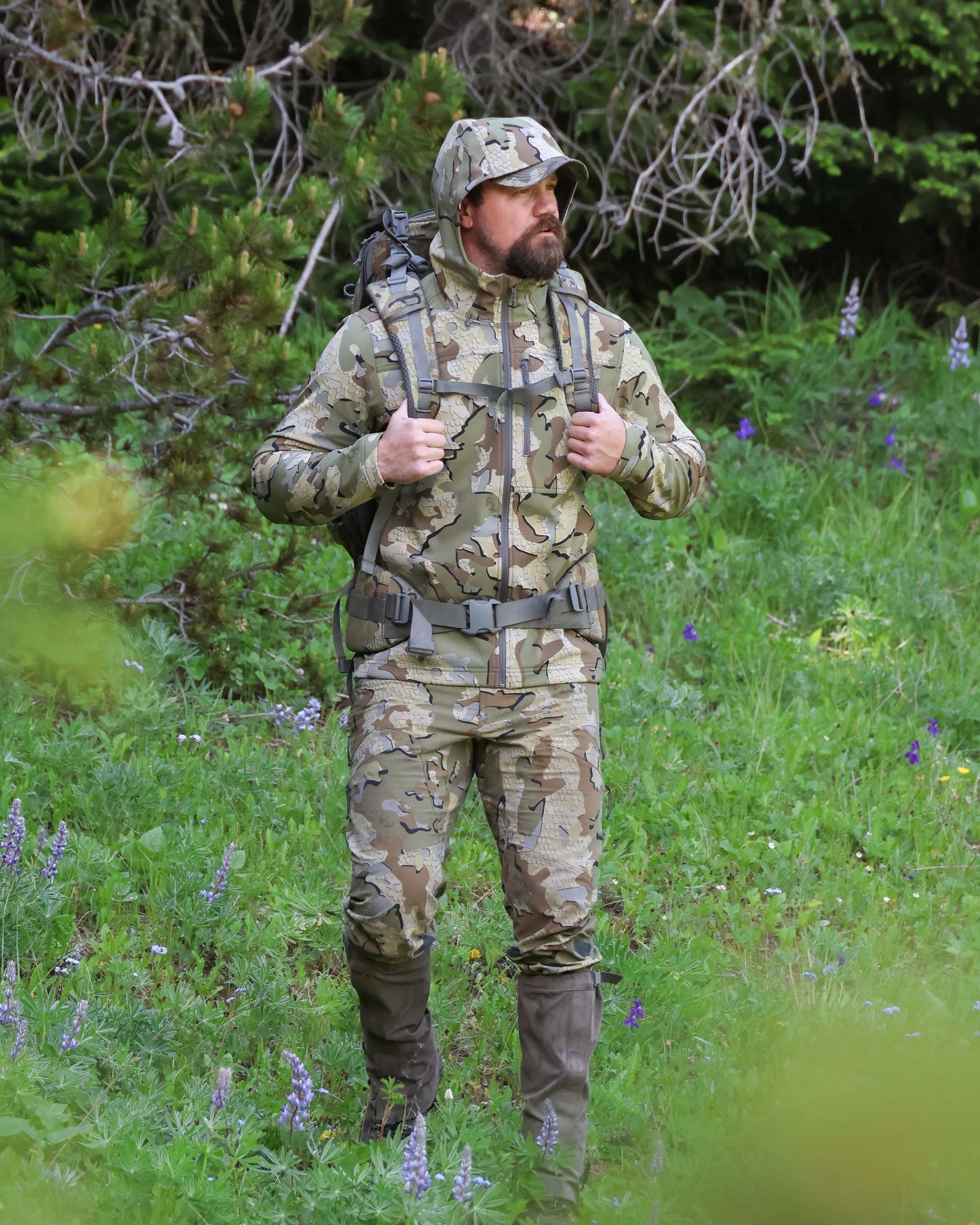 Alpine Hooded Jacket | Steel Blue