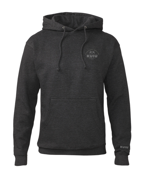 Outlet KUIU Stacked Chest Logo Hoodie | Charcoal