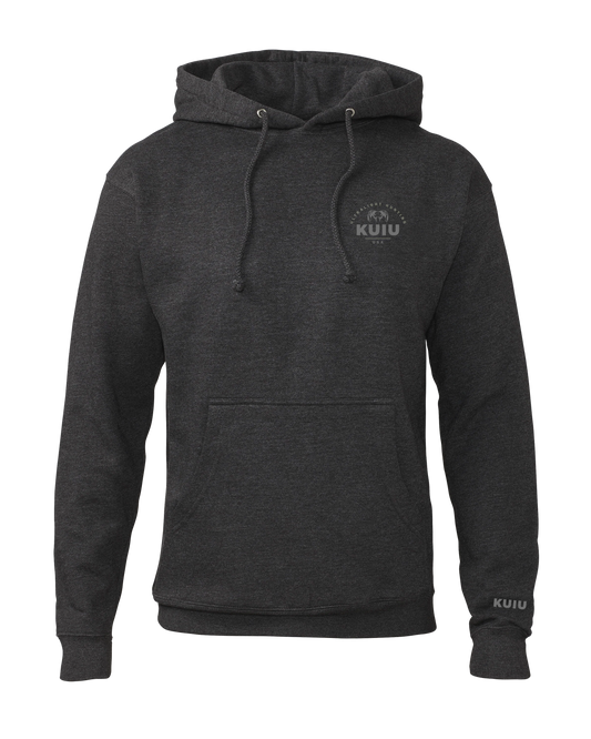 Outlet KUIU Stacked Chest Logo Hoodie | Charcoal