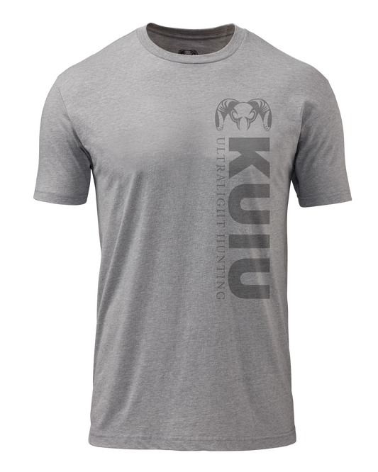 KUIU Solid Vertical T-Shirt | Heather Grey