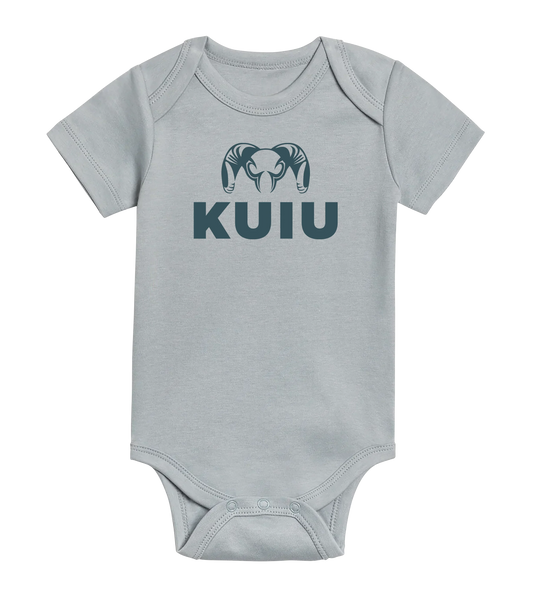 KUIU Stacked Logo Baby One-Piece | Mist