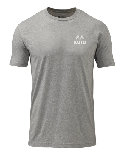 KUIU Retro Flag Fade T-Shirt | Heather Grey