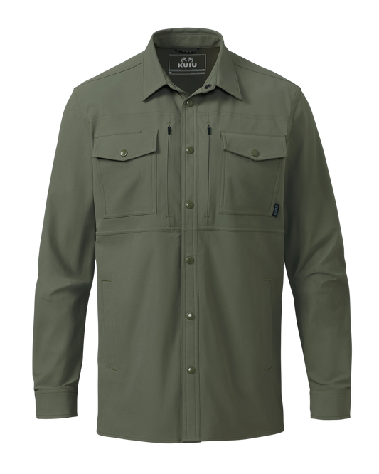Outlet Tour Shirt Jacket | Dark Sage