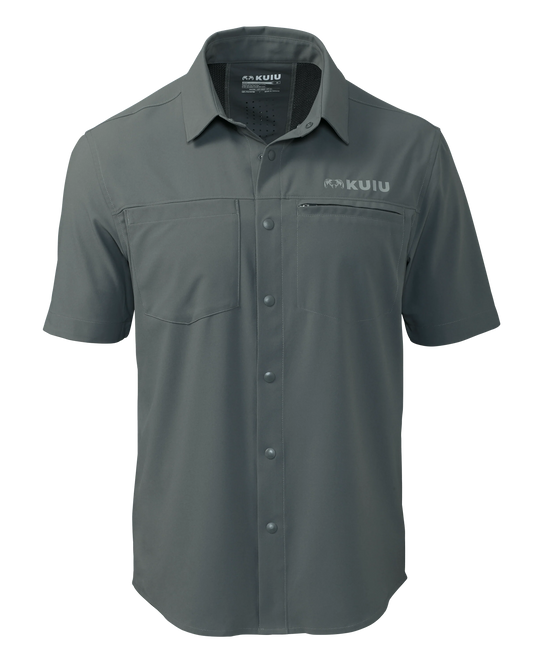 Mesa Vented SS Snap Shirt | Stone