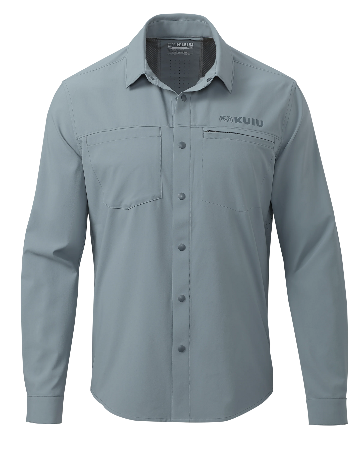Mesa Vented LS Snap Shirt | Slate