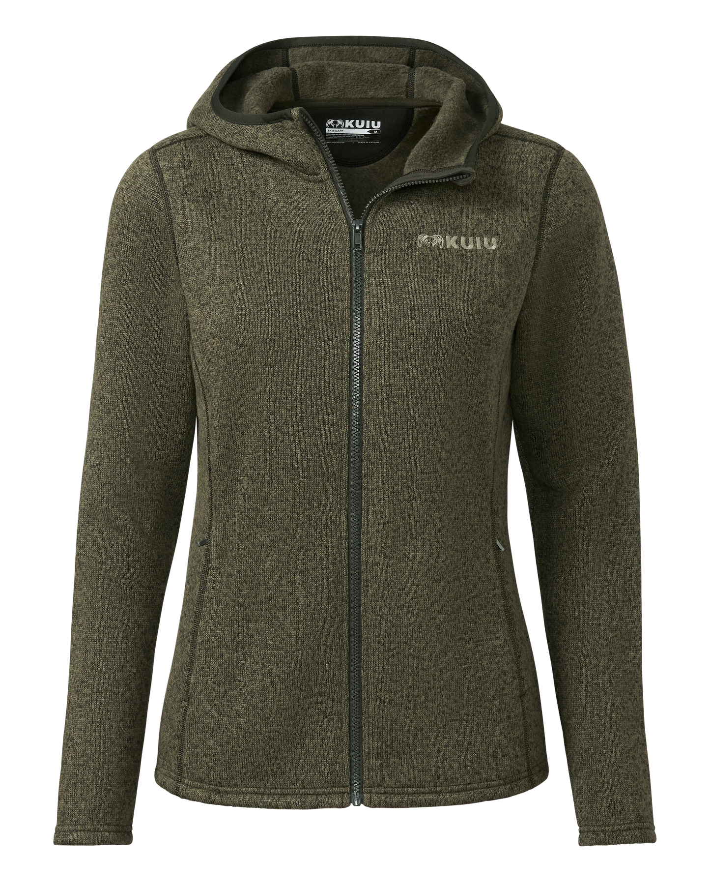 Outlet Women's Base Camp Hooded Sweater | Olive Heather