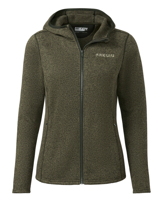 Outlet Women's Base Camp Hooded Sweater | Olive Heather