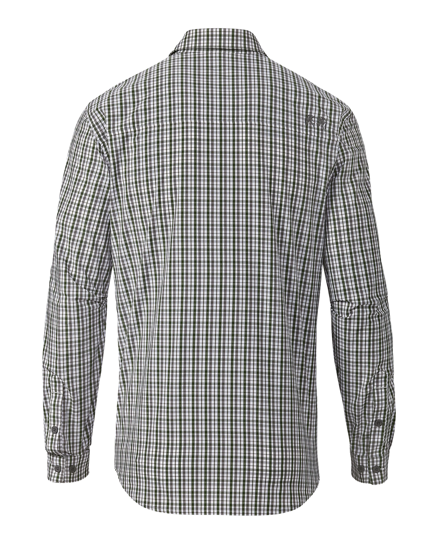Borrego LS Shirt | Mini Cross Check Verde Plaid