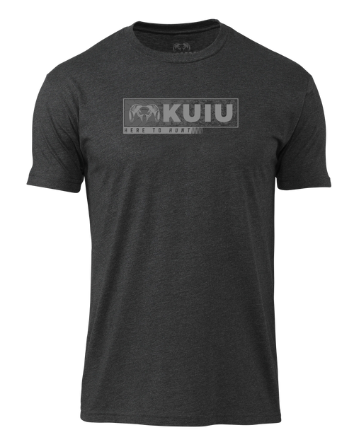 KUIU Here to Hunt Gritstone T-Shirt | Charcoal