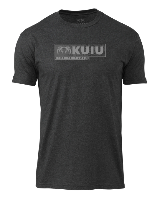 KUIU Here to Hunt Gritstone T-Shirt | Charcoal