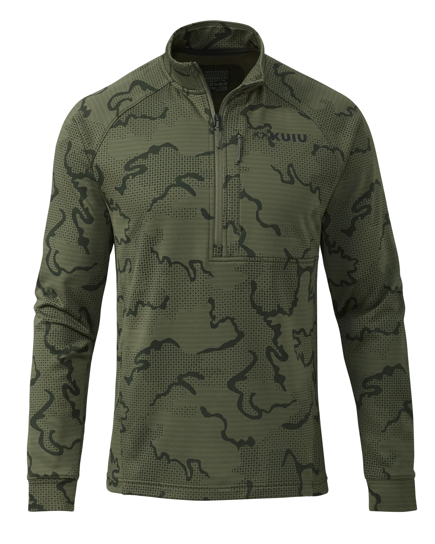 Outlet Ridgepoint Fleece Zip-T | Olive Tonal