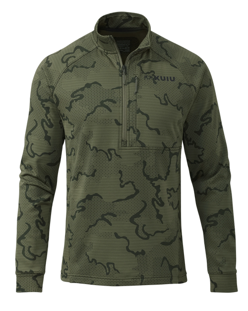 Outlet Ridgepoint Fleece Zip-T | Olive Tonal