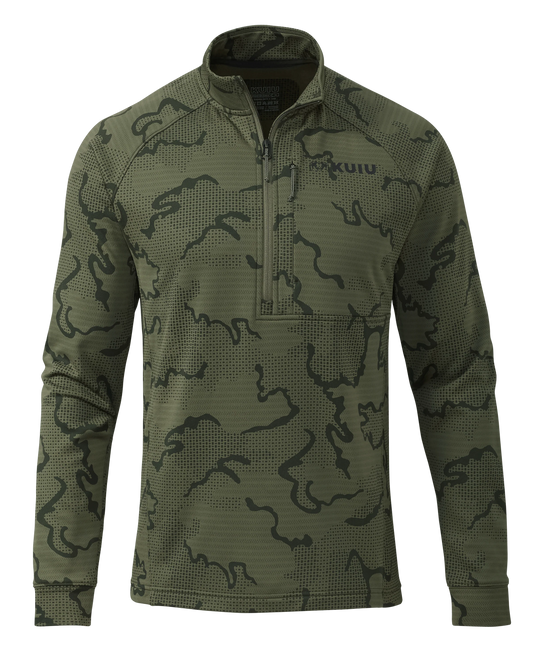 Outlet Ridgepoint Fleece Zip-T | Olive Tonal