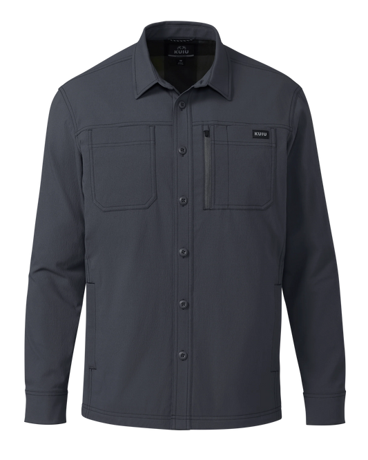 Motive Flannel Lined Shirt Jacket | Steel Blue