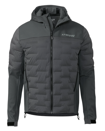 Axis Thermal Hybrid Hooded Jacket | Gunmetal