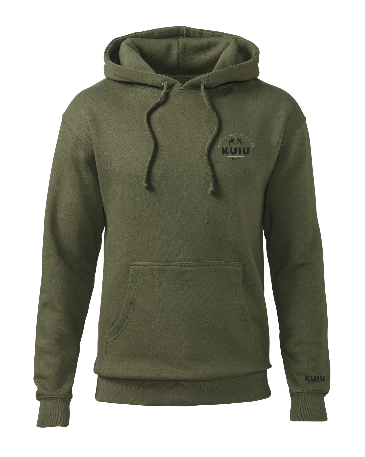 Outlet KUIU Stacked Chest Logo Hoodie | Army