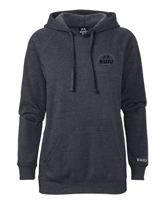 KUIU Women's Stacked Chest Logo Hoodie | Midnight Navy